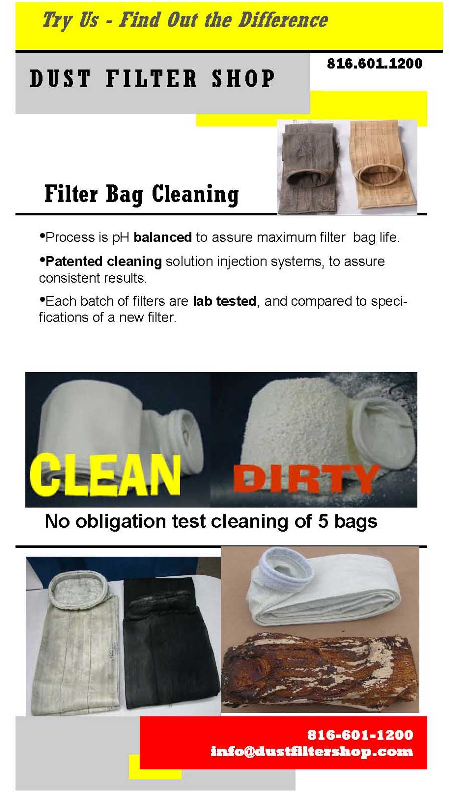bag filter cleaning